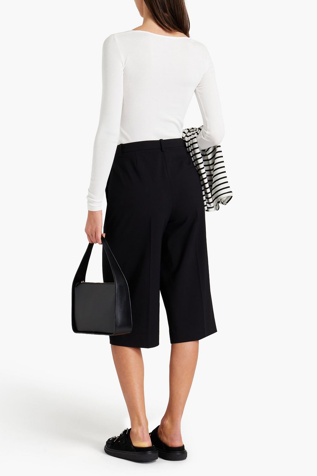 VINCE. Pima cotton and modal-blend jersey top