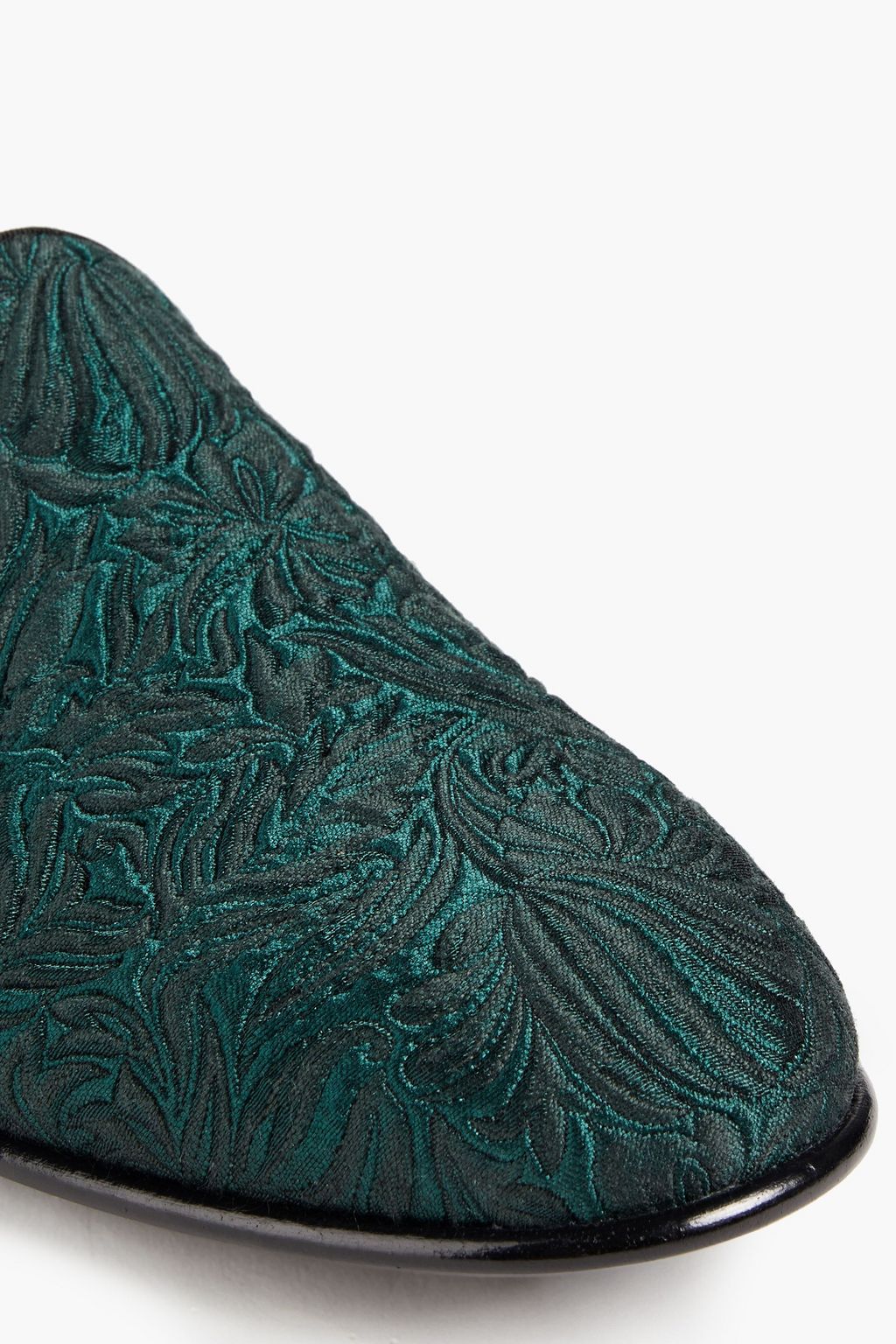 DOLCE&GABBANA Floral-jacquard loafers