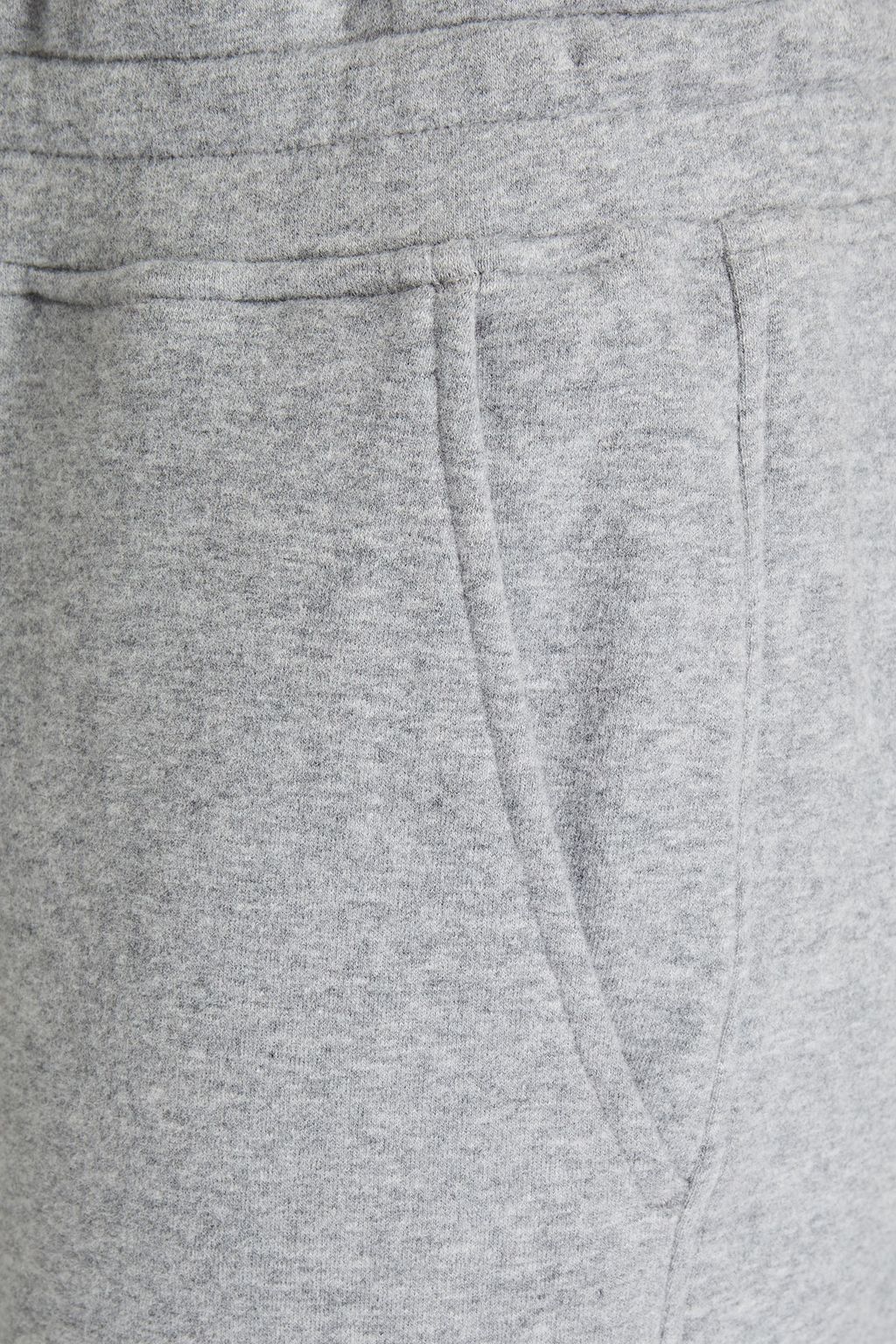 VINCE. Mélange French cotton-blend terry track pants