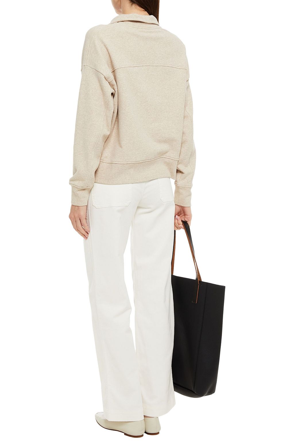 VINCE. French cotton-blend terry sweatshirt