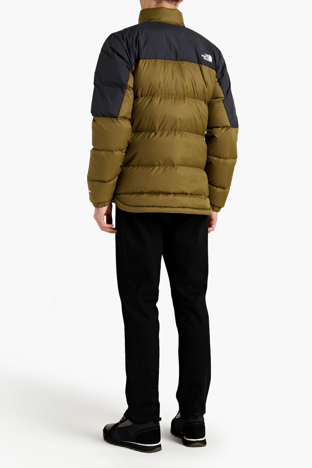 THE NORTH FACE Embroidered two-tone quilted shell down jacket