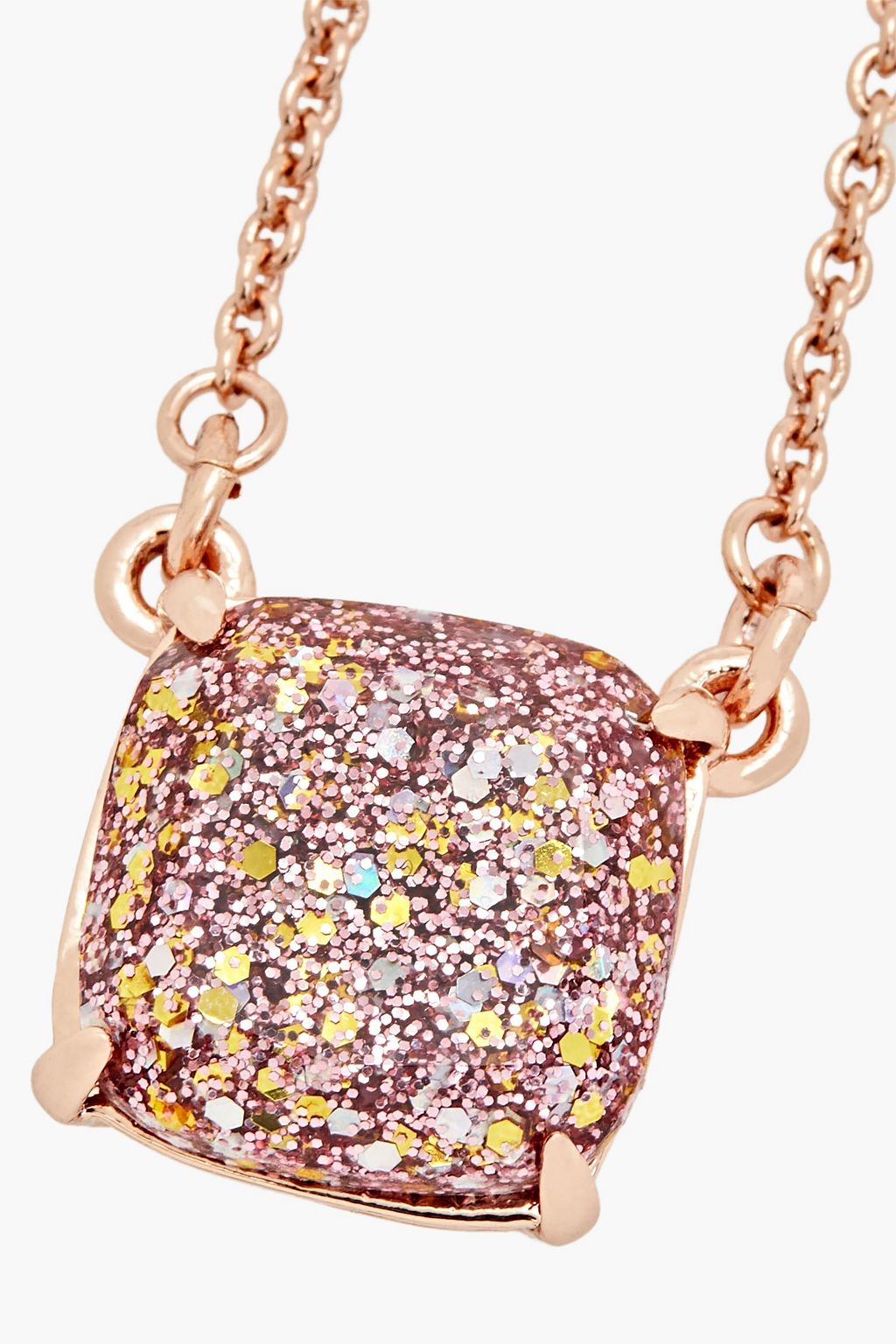 KATE SPADE NEW YORK Silberfarbene Kette mit Kristallen