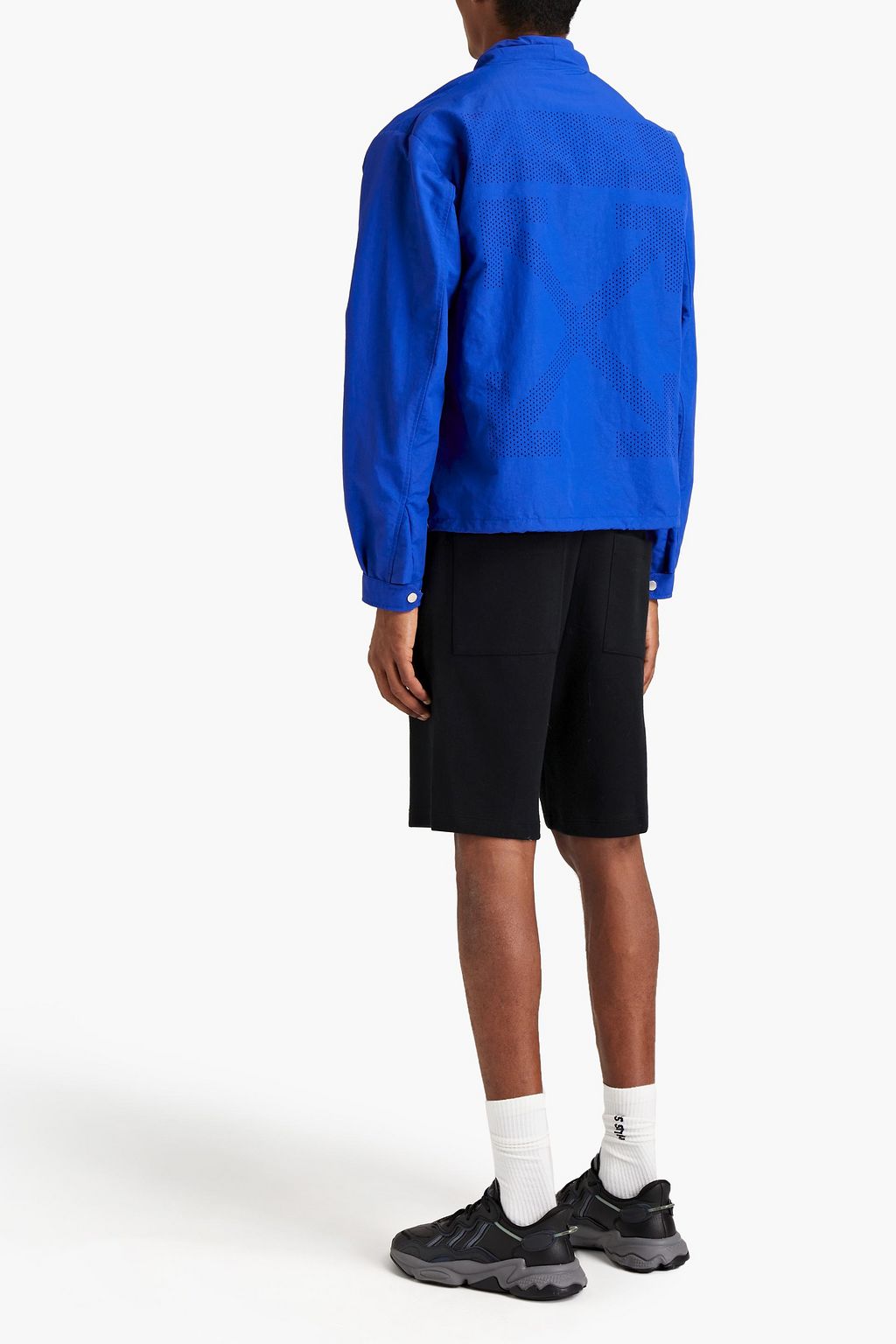 OFF-WHITE™ Perforated printed shell jacket