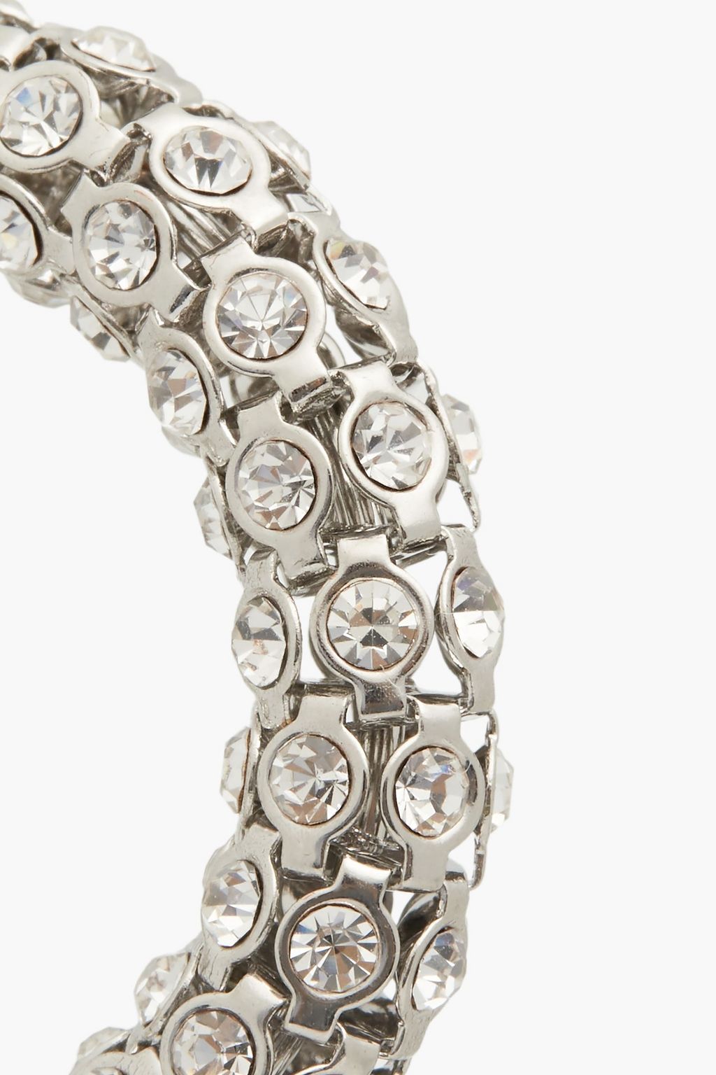 KATE SPADE NEW YORK Silver-tone cubic zirconia hoop earrings