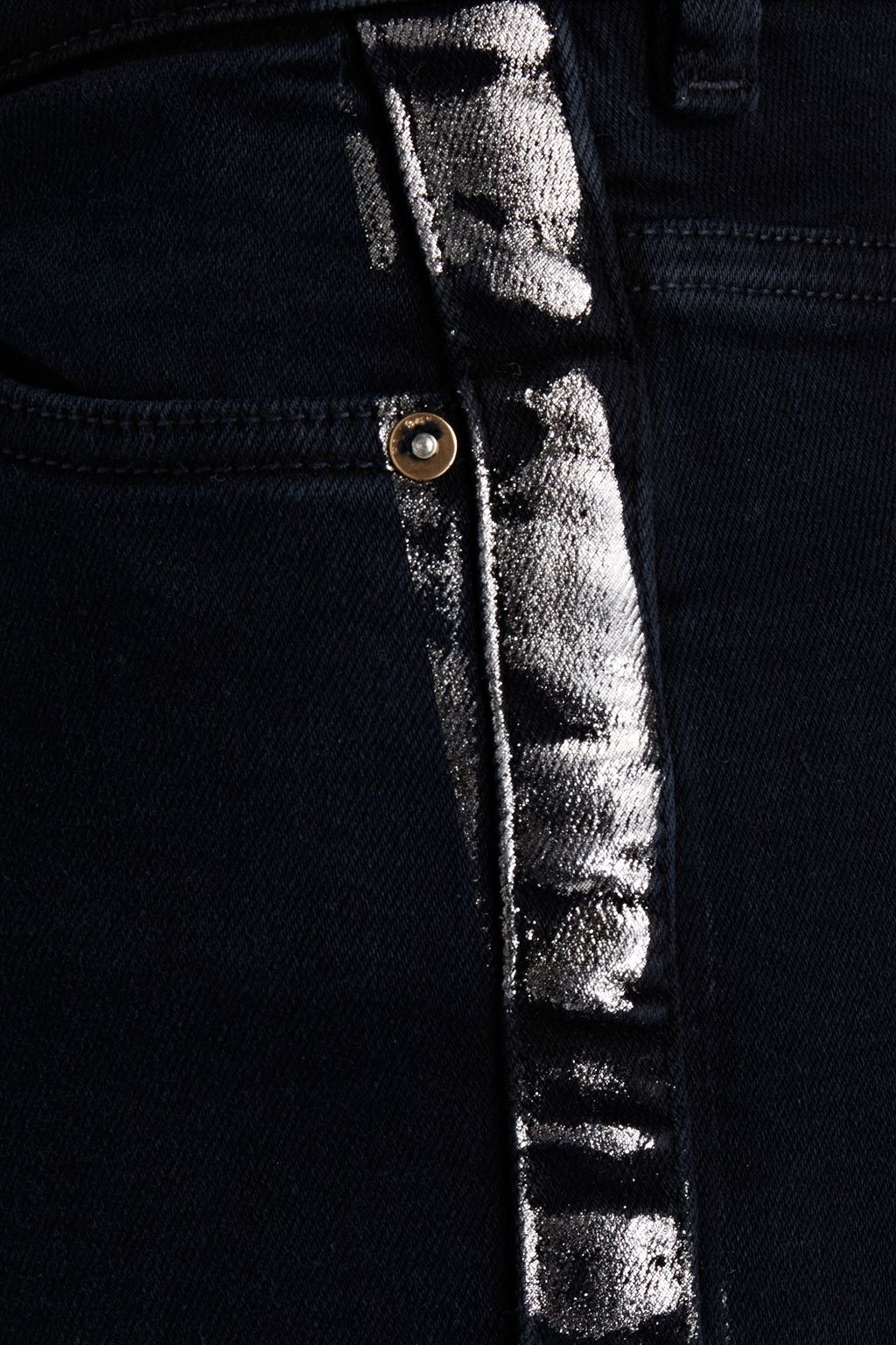 DL1961 Farrow striped high-rise skinny jeans