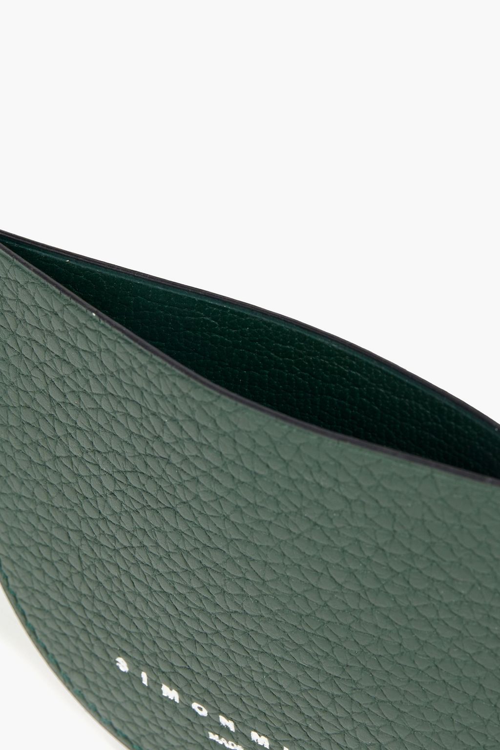 SIMON MILLER Pebbled-leather cardholder
