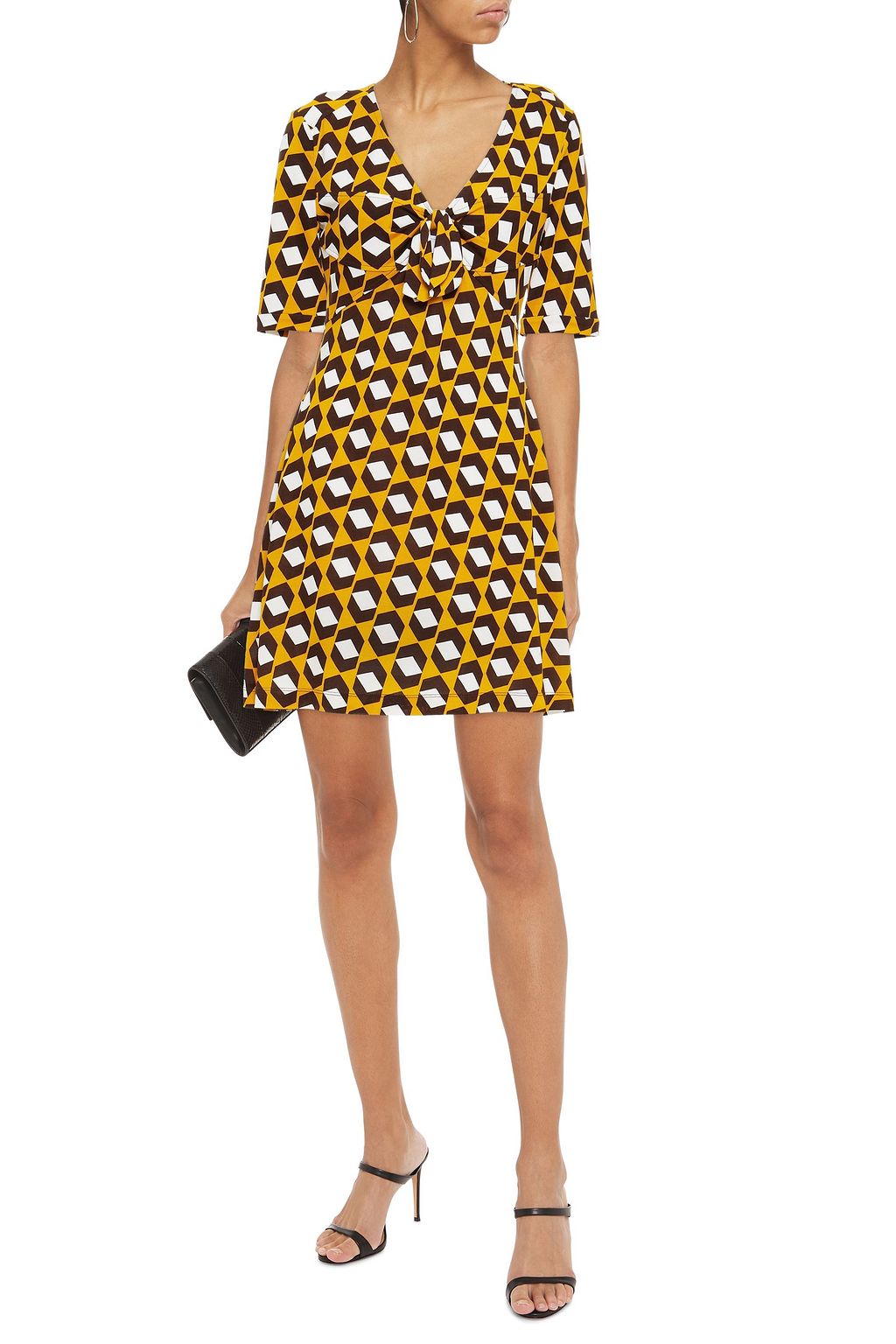 DIANE VON FURSTENBERG Felicity printed silk-jersey mini dress