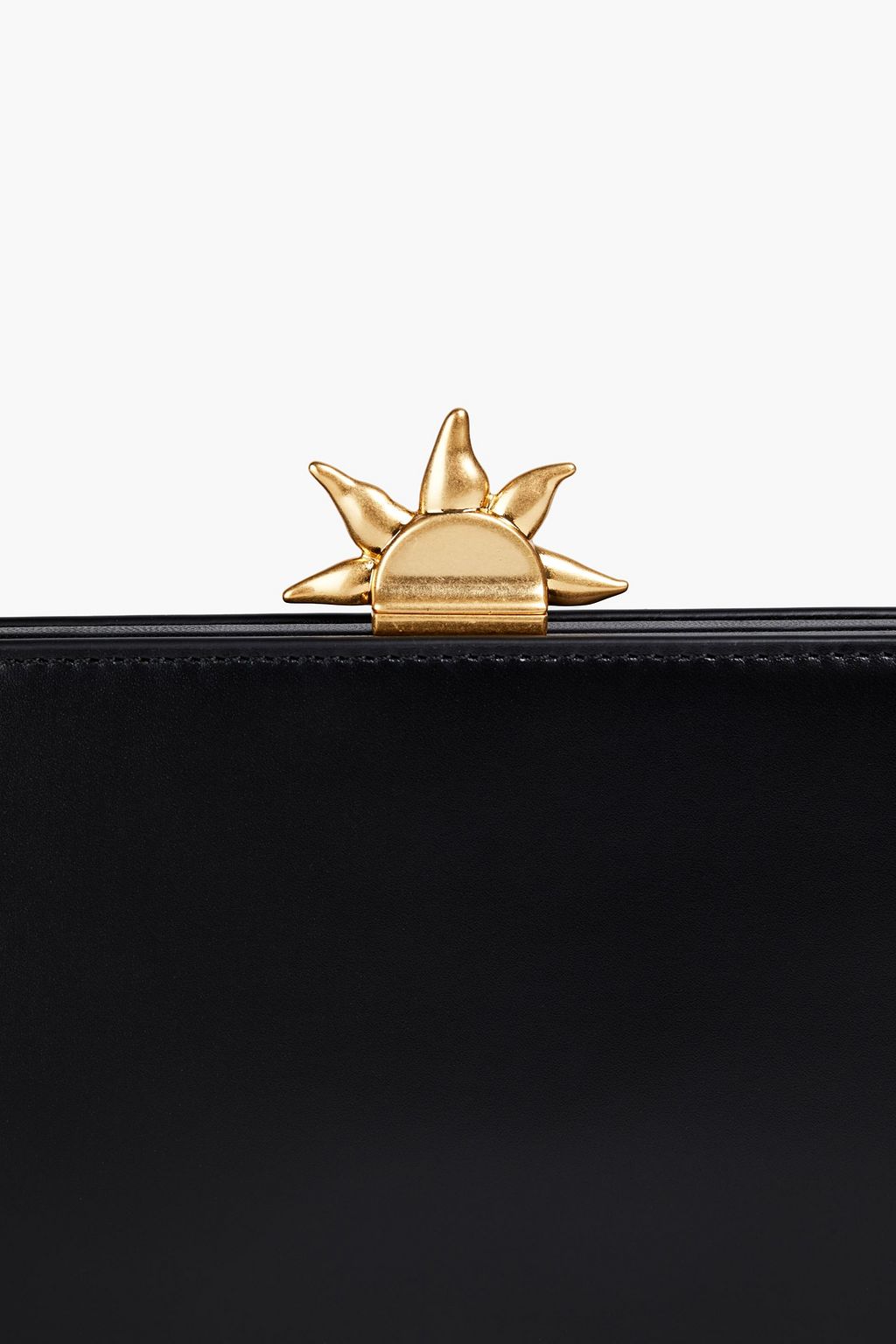 TORY BURCH Frame leather clutch