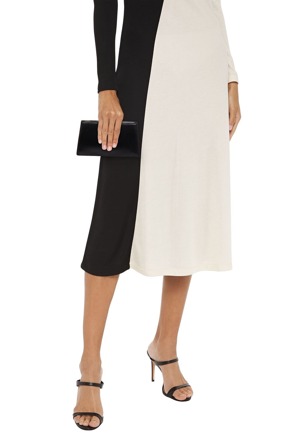 TORY BURCH Frame leather clutch