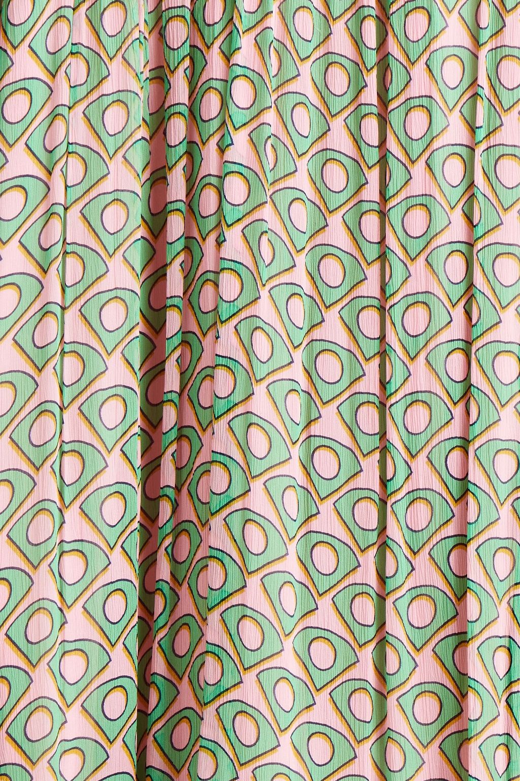 DIANE VON FURSTENBERG Heidi gathered printed crepon dress