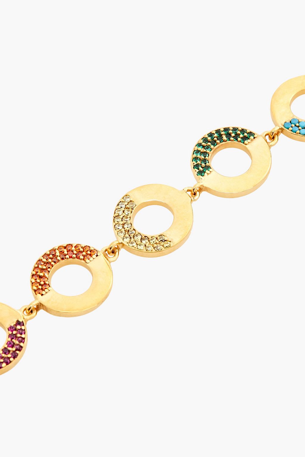 JOANNA LAURA CONSTANTINE Gold-plated crystal earrings