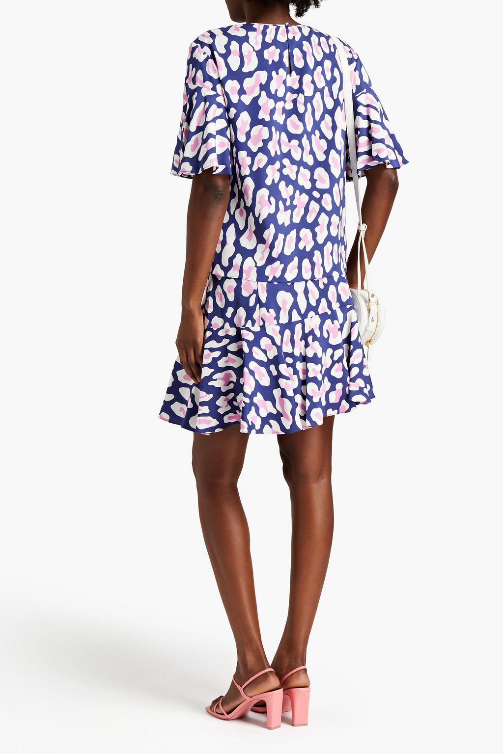 DIANE VON FURSTENBERG Arlene leopard-print stretch-ponte top