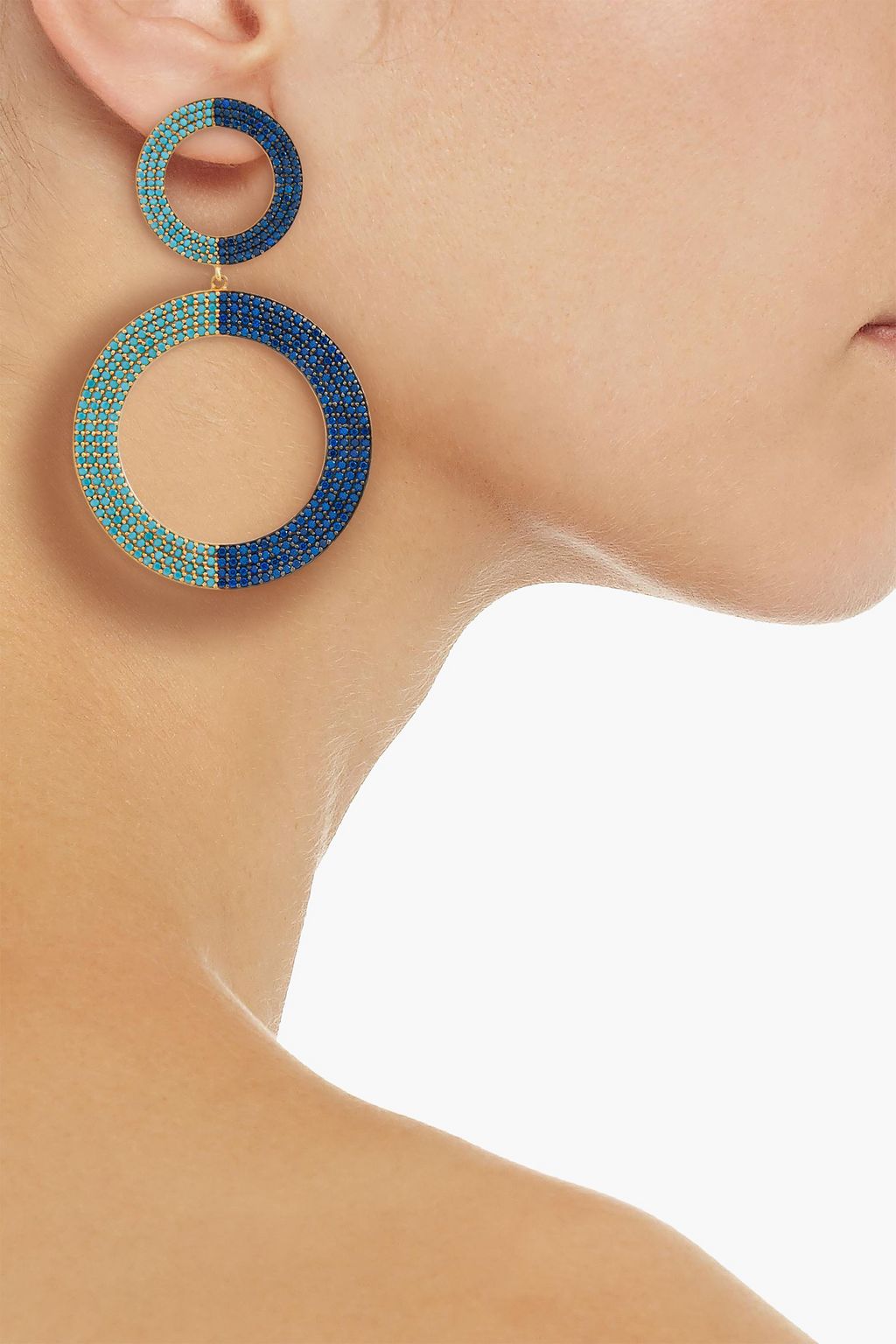 JOANNA LAURA CONSTANTINE Gold-plated crystal earrings