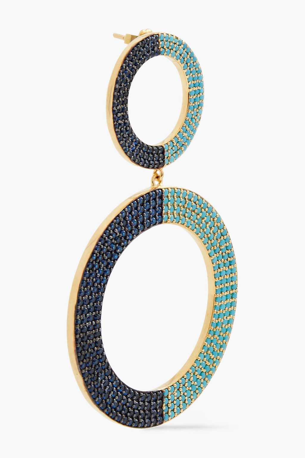 JOANNA LAURA CONSTANTINE Gold-plated crystal earrings