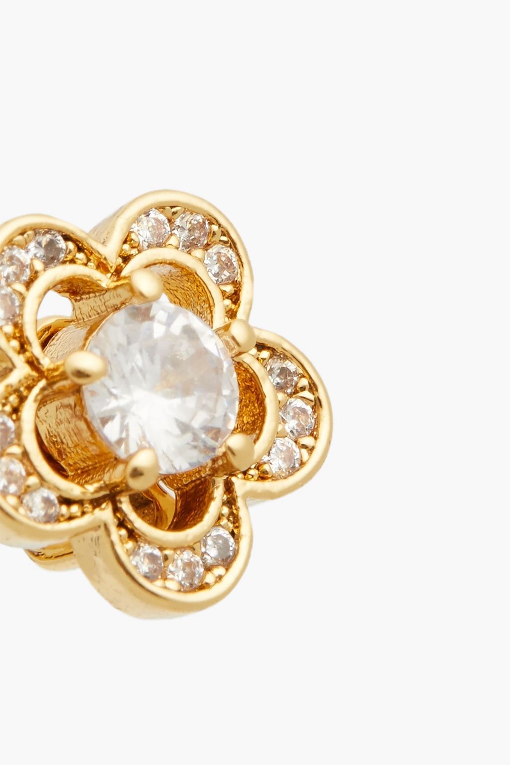 KATE SPADE NEW YORK Gold-tone crystal earrings