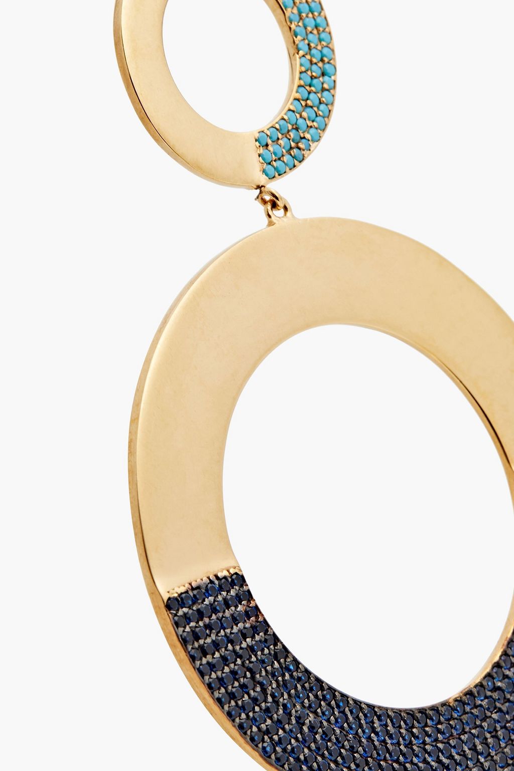 JOANNA LAURA CONSTANTINE Gold-plated crystal earrings