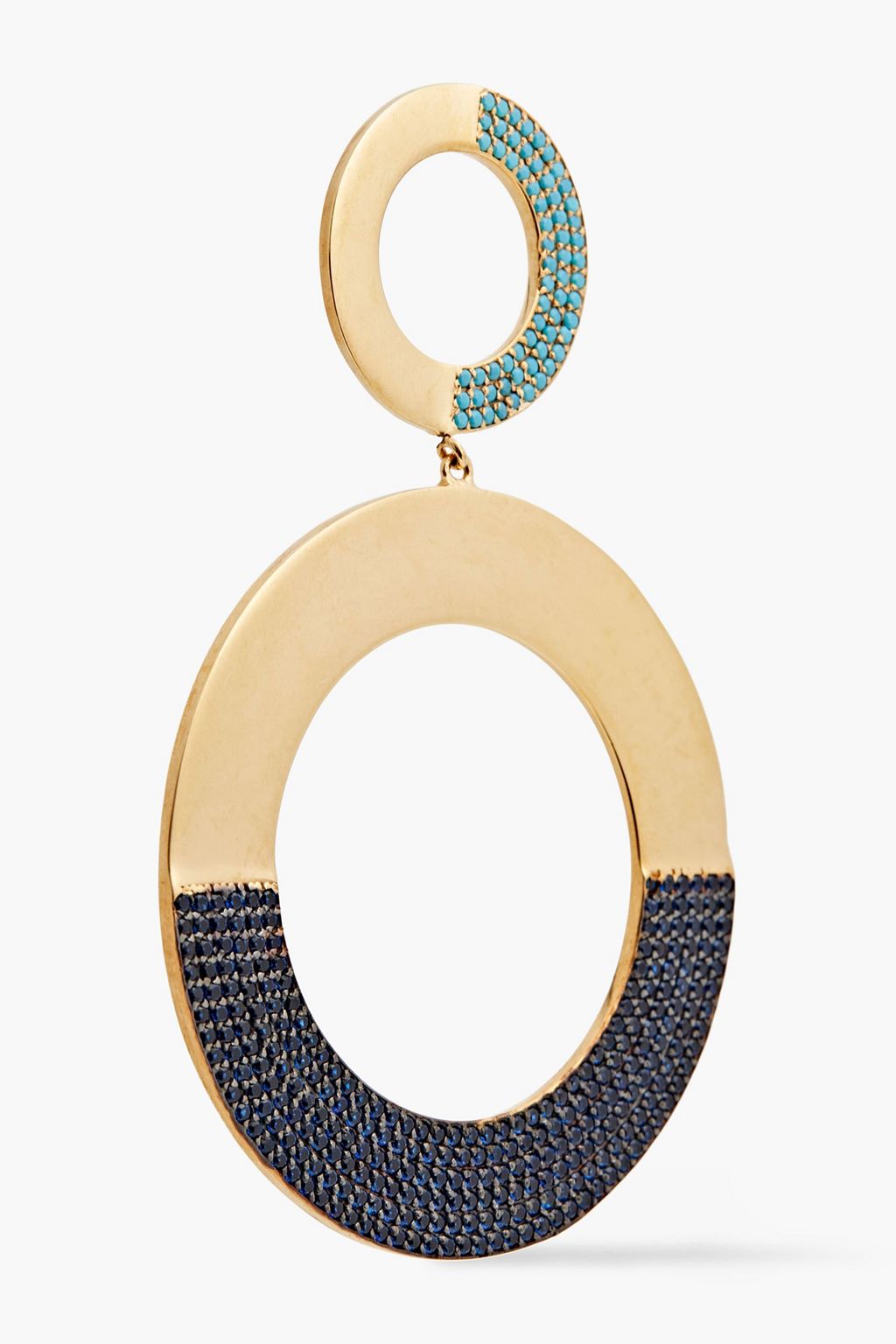 JOANNA LAURA CONSTANTINE Gold-plated crystal earrings