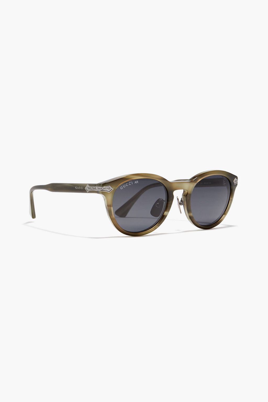 SAINT LAURENT Round-frame acetate sunglasses