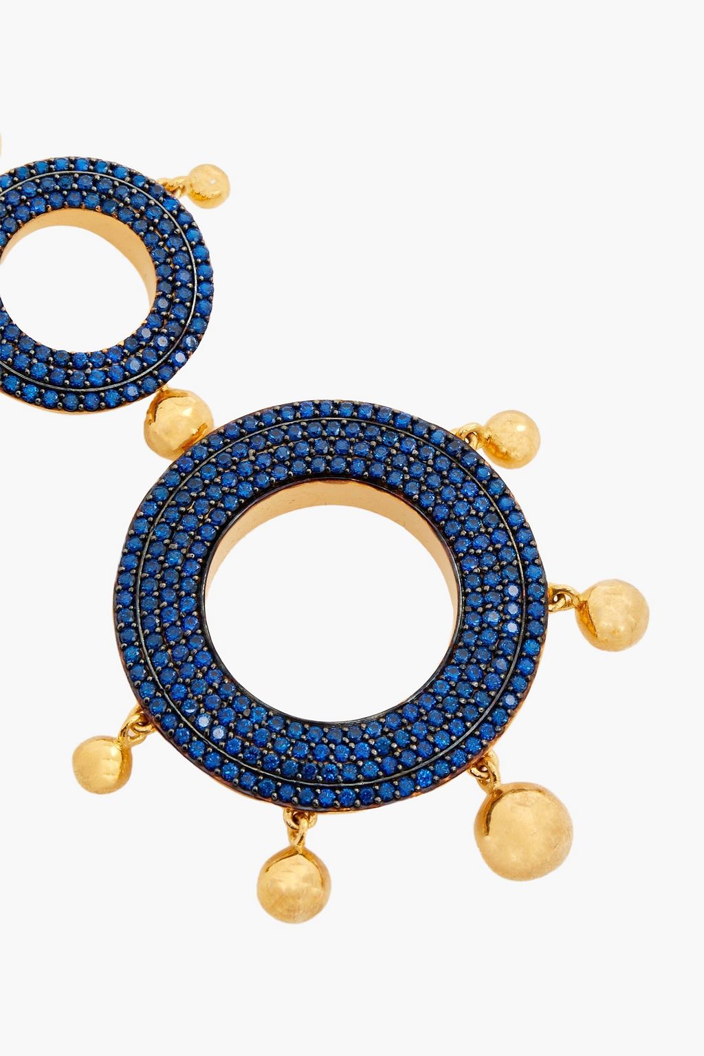 JOANNA LAURA CONSTANTINE Gold-plated crystal earrings