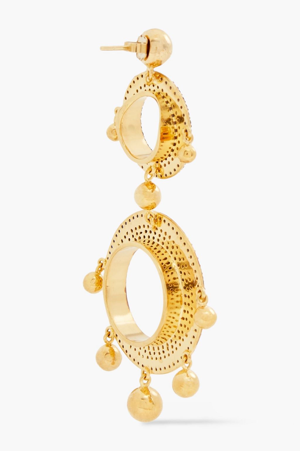 JOANNA LAURA CONSTANTINE Gold-plated crystal earrings