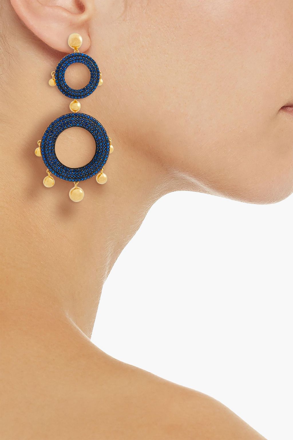 JOANNA LAURA CONSTANTINE Gold-plated crystal earrings