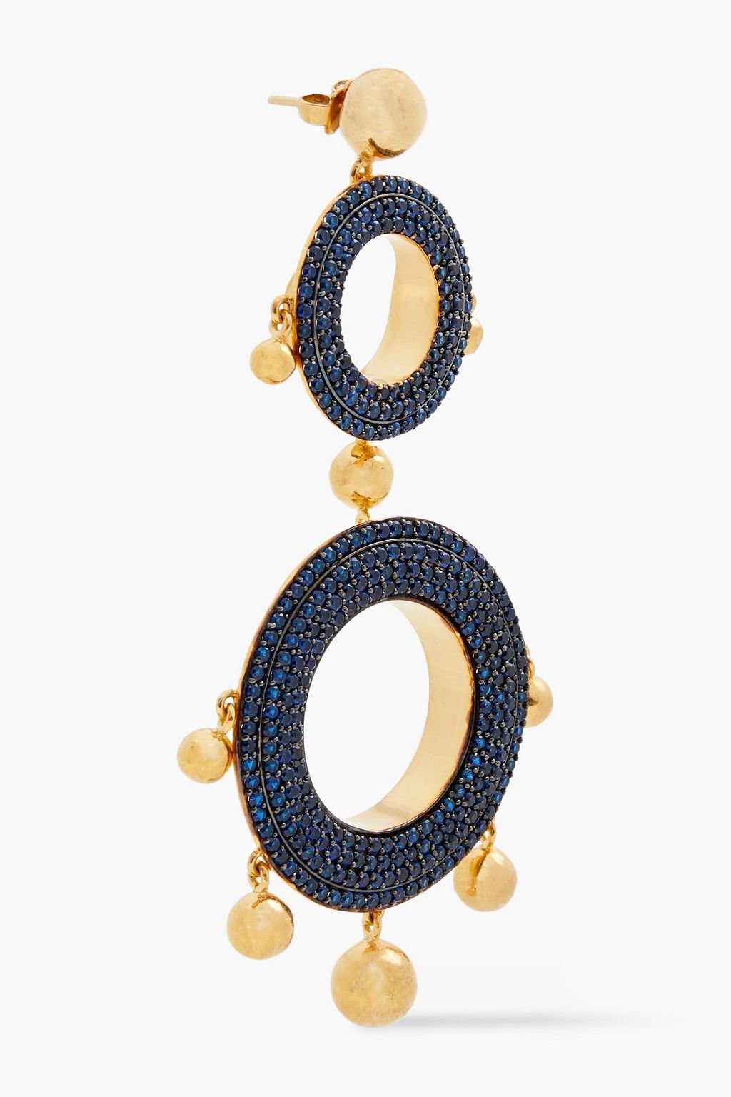 JOANNA LAURA CONSTANTINE Gold-plated crystal earrings