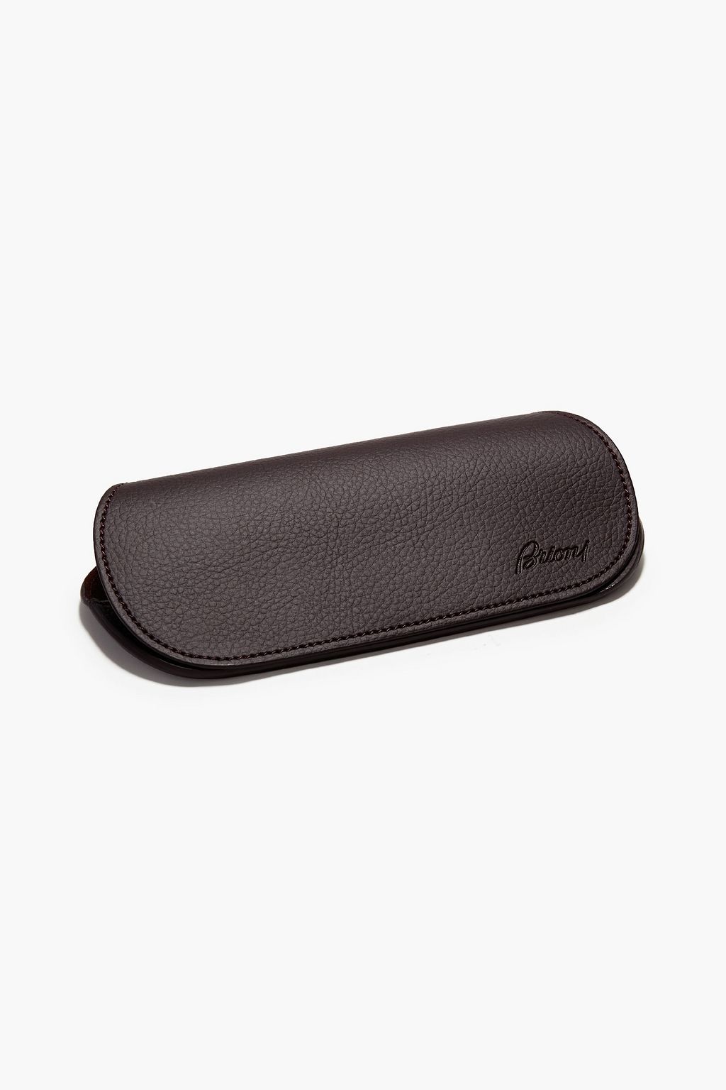 BRIONI Rectangle-frame tortoiseshell acetate and bronze-tone sunglasses
