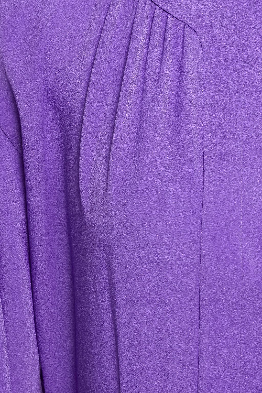 DIANE VON FURSTENBERG Hecuba gathered crepe de chine midi dress