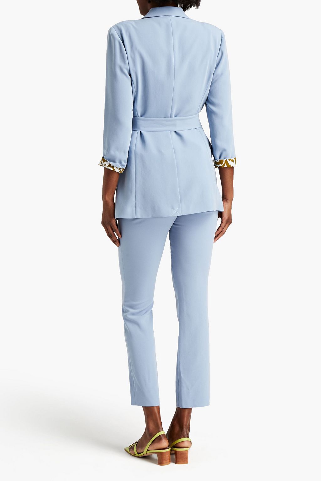 DIANE VON FURSTENBERG Jasmine belted crepe blazer