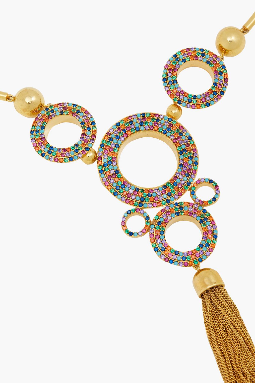 JOANNA LAURA CONSTANTINE Gold-plated crystal necklace