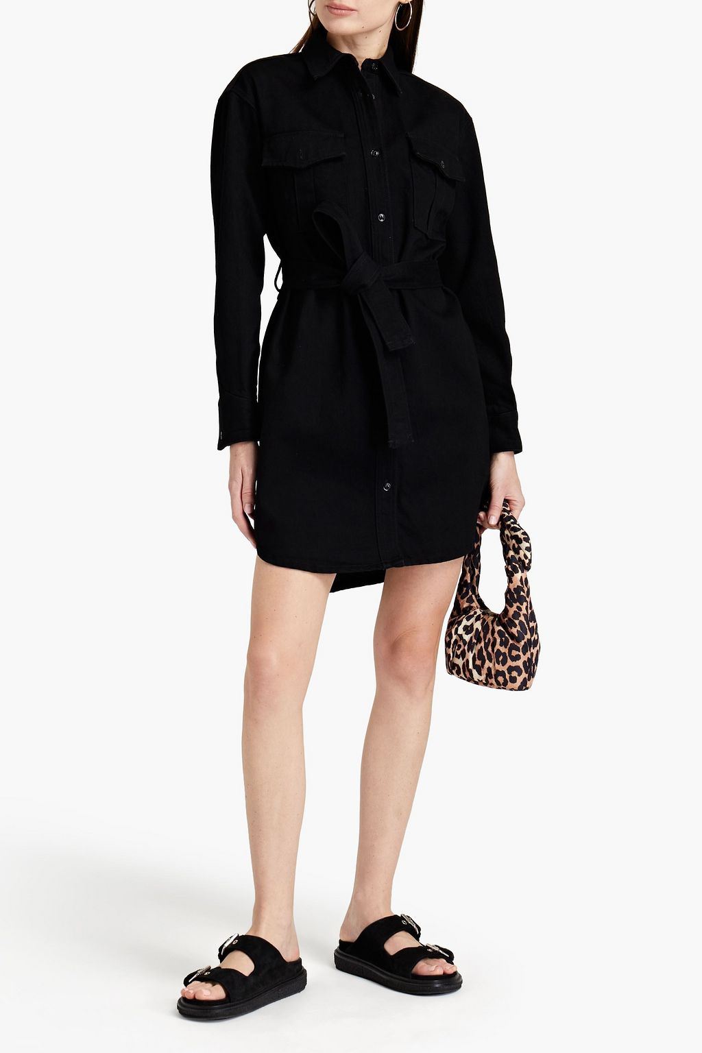 RAG & BONE Belted denim shirt dress