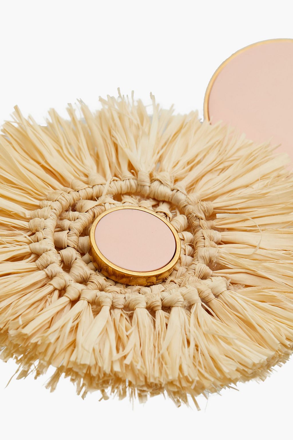 JOANNA LAURA CONSTANTINE Gold-plated, enamel and straw earrings