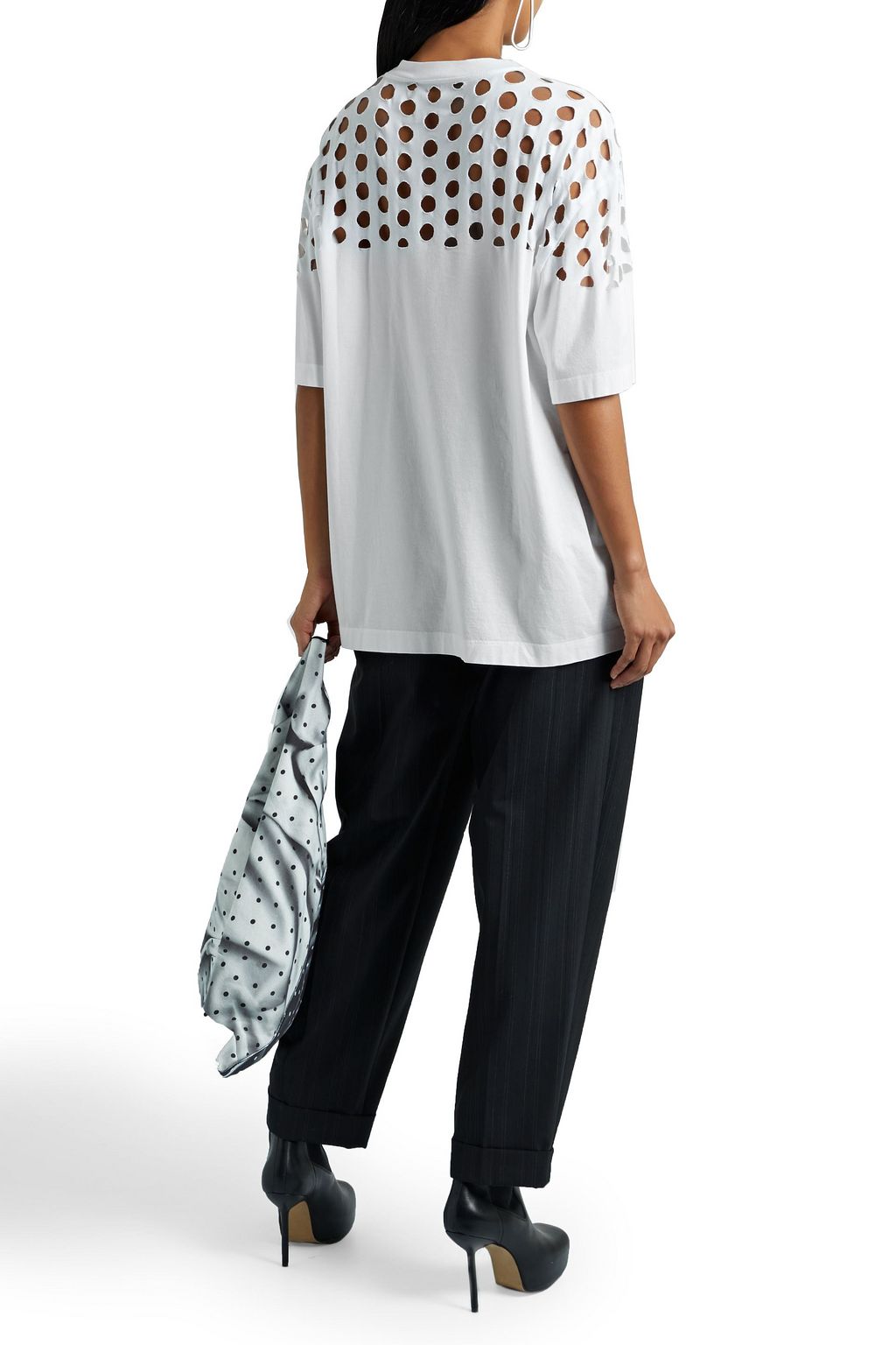 MAISON MARGIELA Cutout cotton-jersey T-shirt
