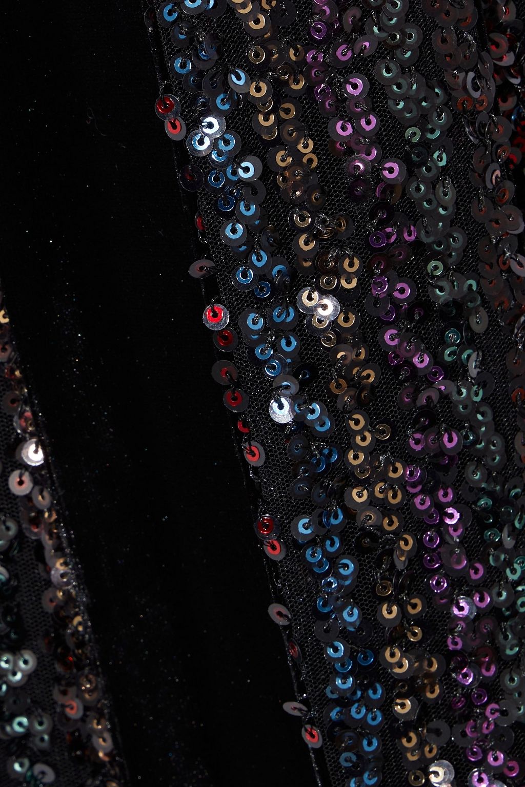 BADGLEY MISCHKA Belted sequined tulle gown