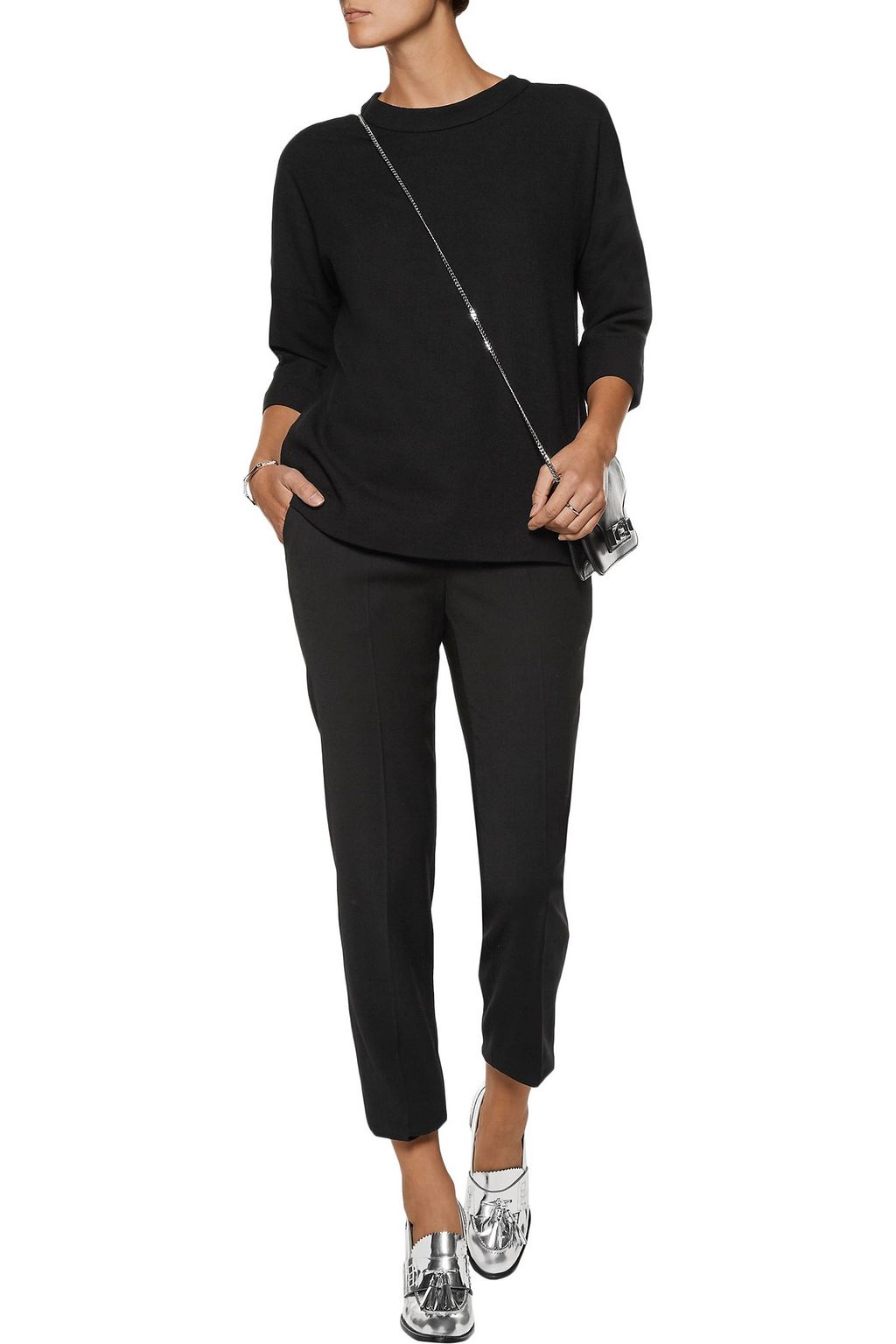 GOAT Anthem wool-crepe top
