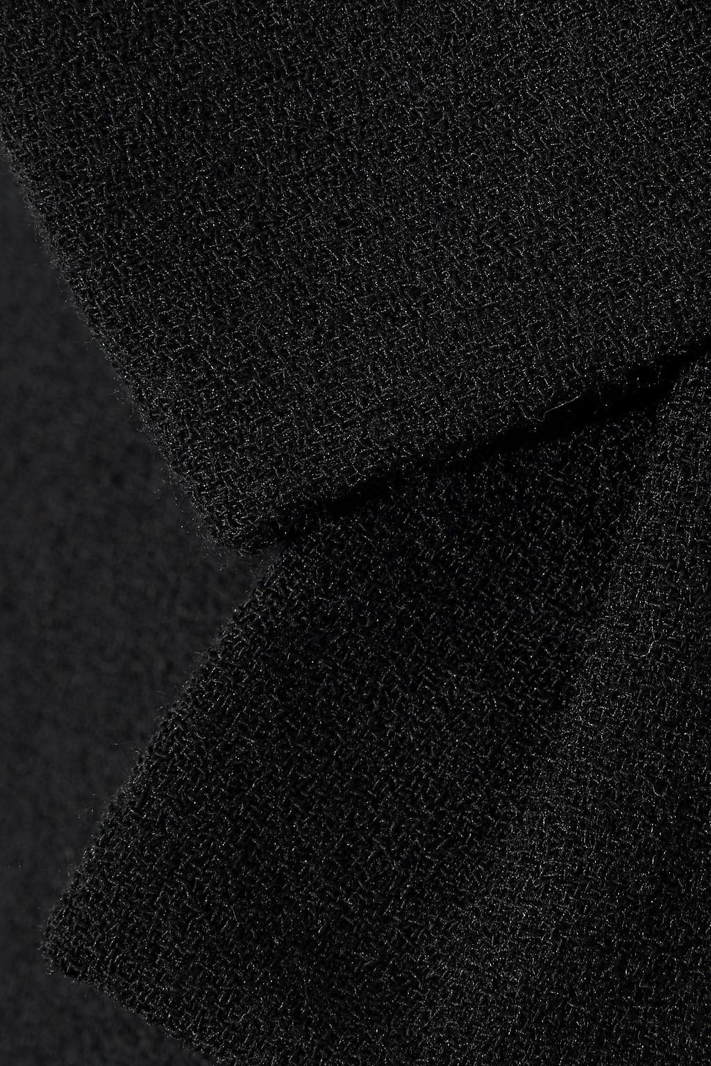 GOAT Ava bow-embellished wool-crepe mini dress