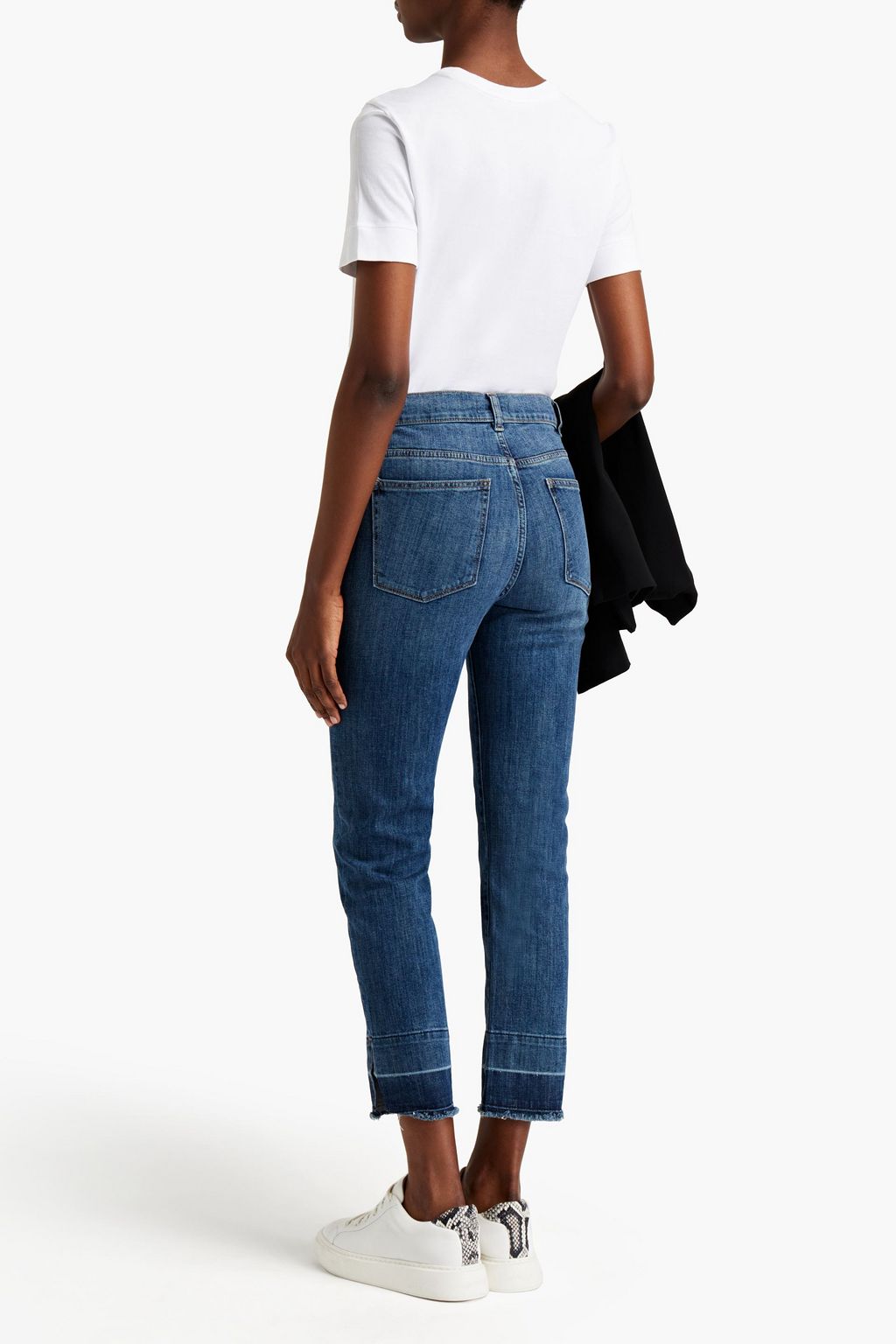 DL1961 Mara cropped high-rise straight-leg jeans