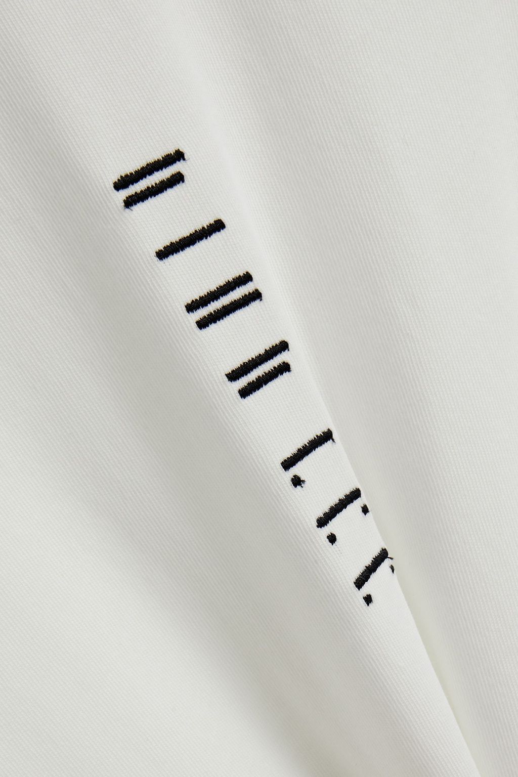 DION LEE Embroidered cotton-jersey T-shirt