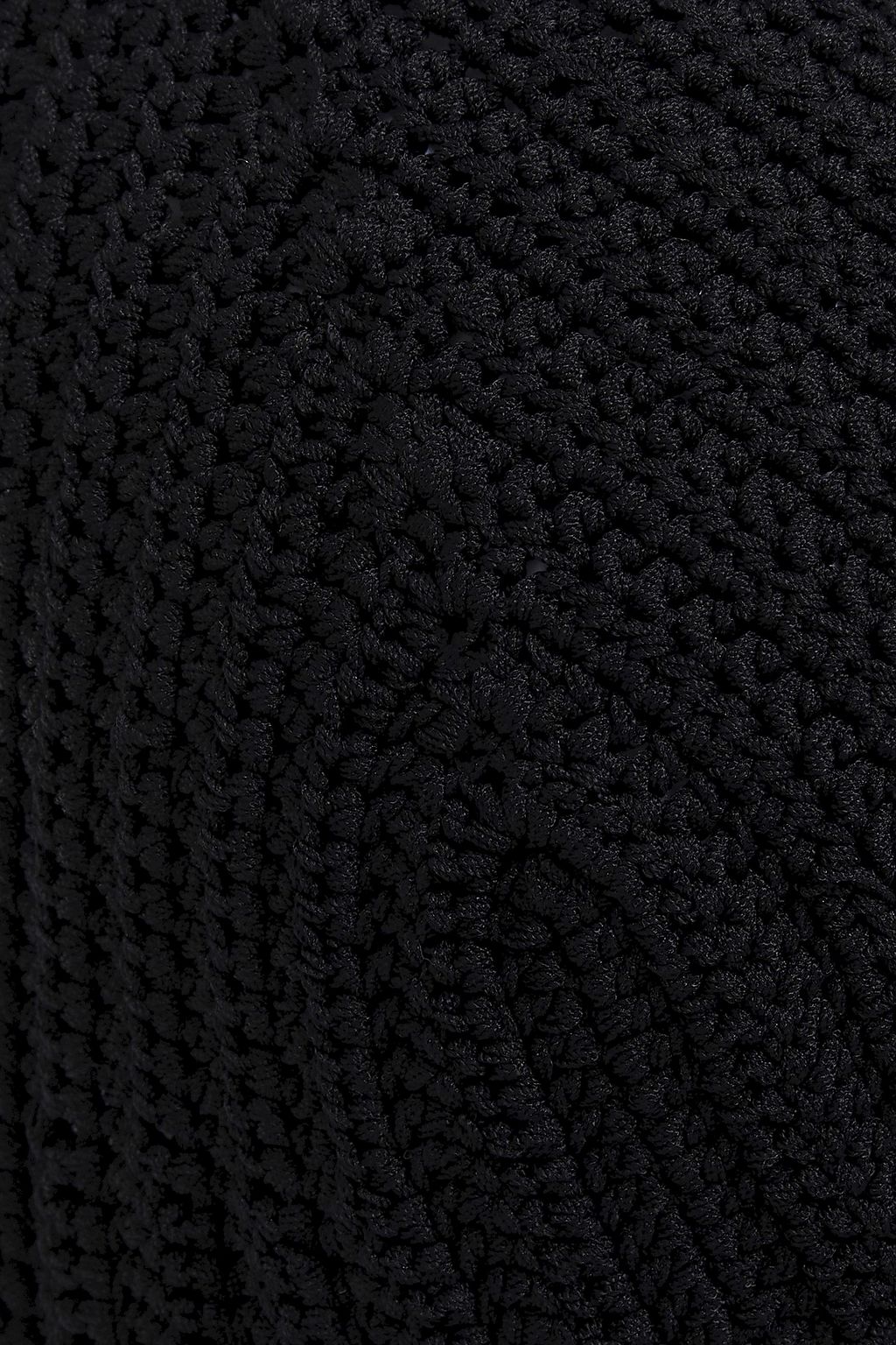 DION LEE Open-back crochet-knit halterneck bodysuit