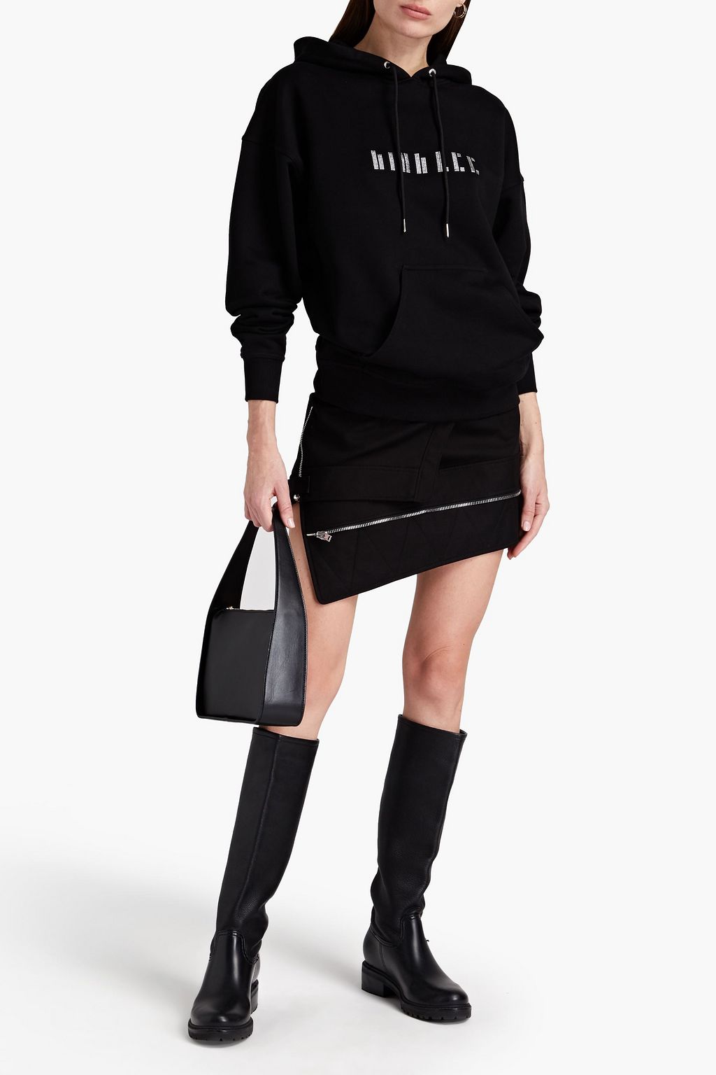 oversized crystal hoodie