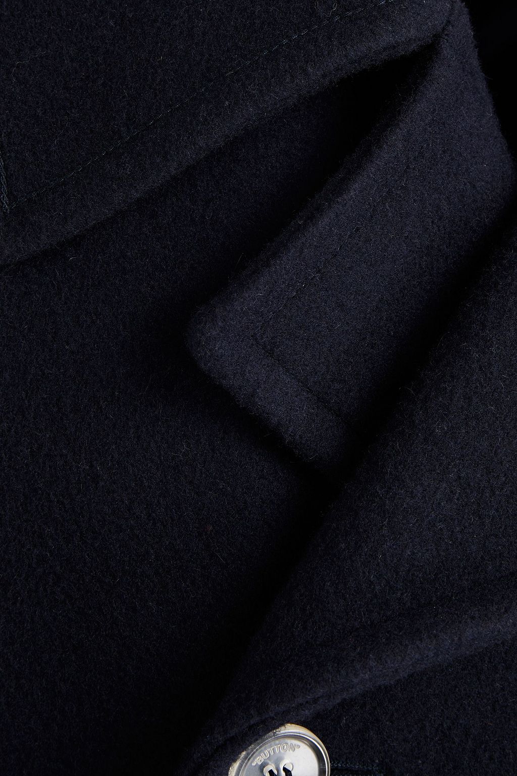OFF-WHITE™ Logo-appliquéd brushed wool-blend felt coat