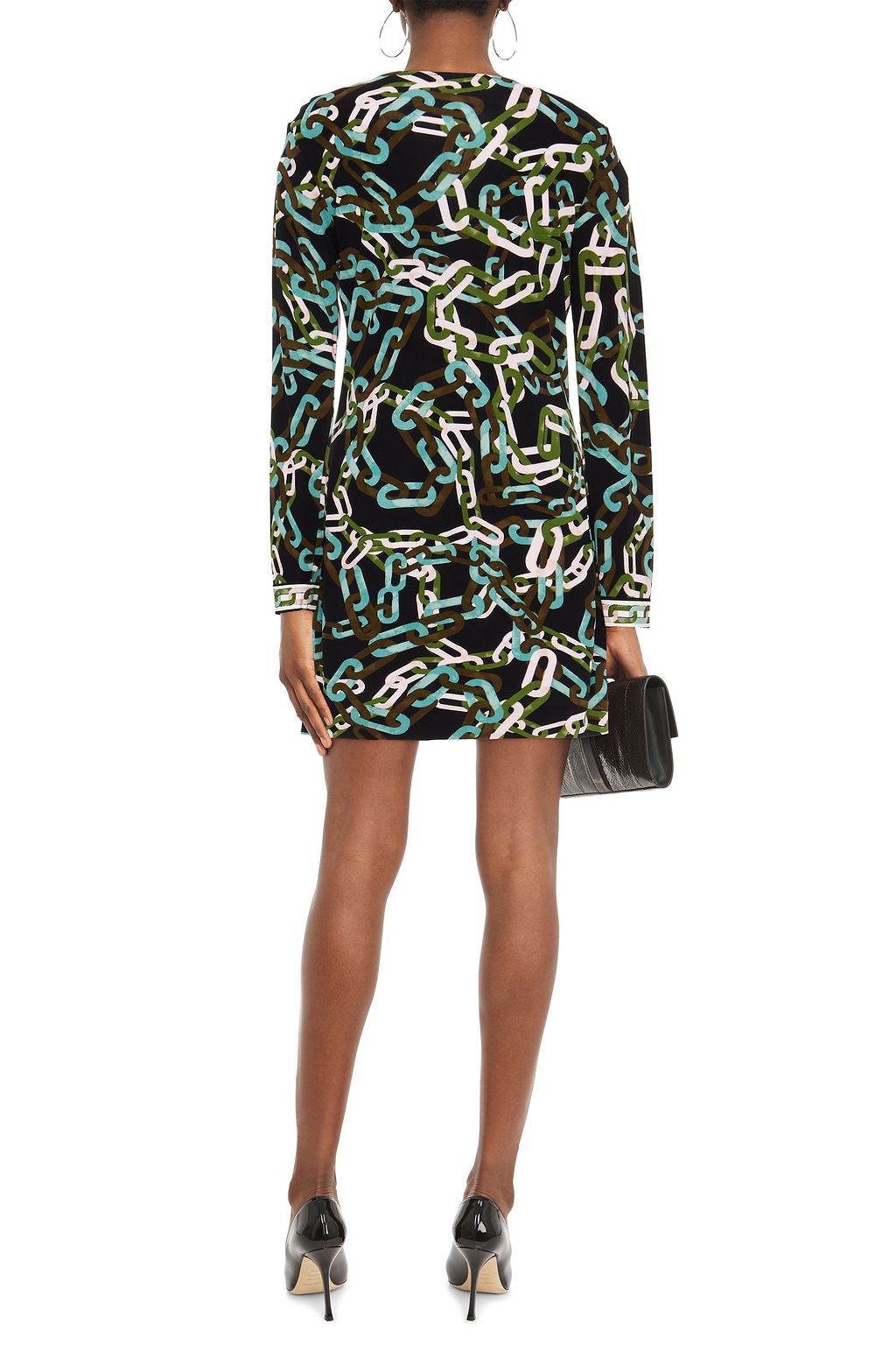 DIANE VON FURSTENBERG Reina printed jersey mini dress