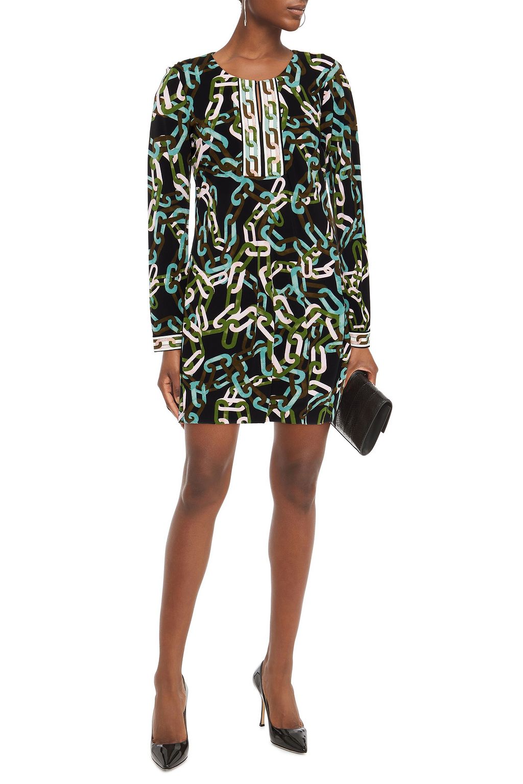 DIANE VON FURSTENBERG Reina printed jersey mini dress