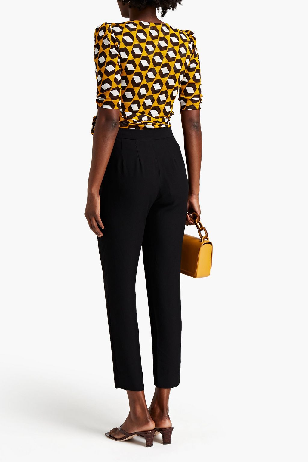 DIANE VON FURSTENBERG Fia stretch-crepe tapered pants