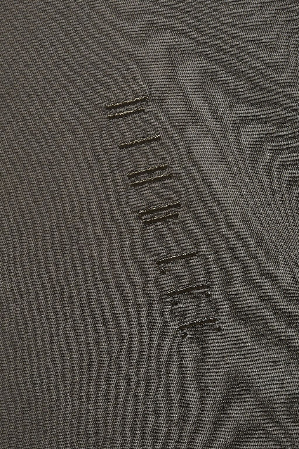 DION LEE Embroidered cotton-jersey T-shirt