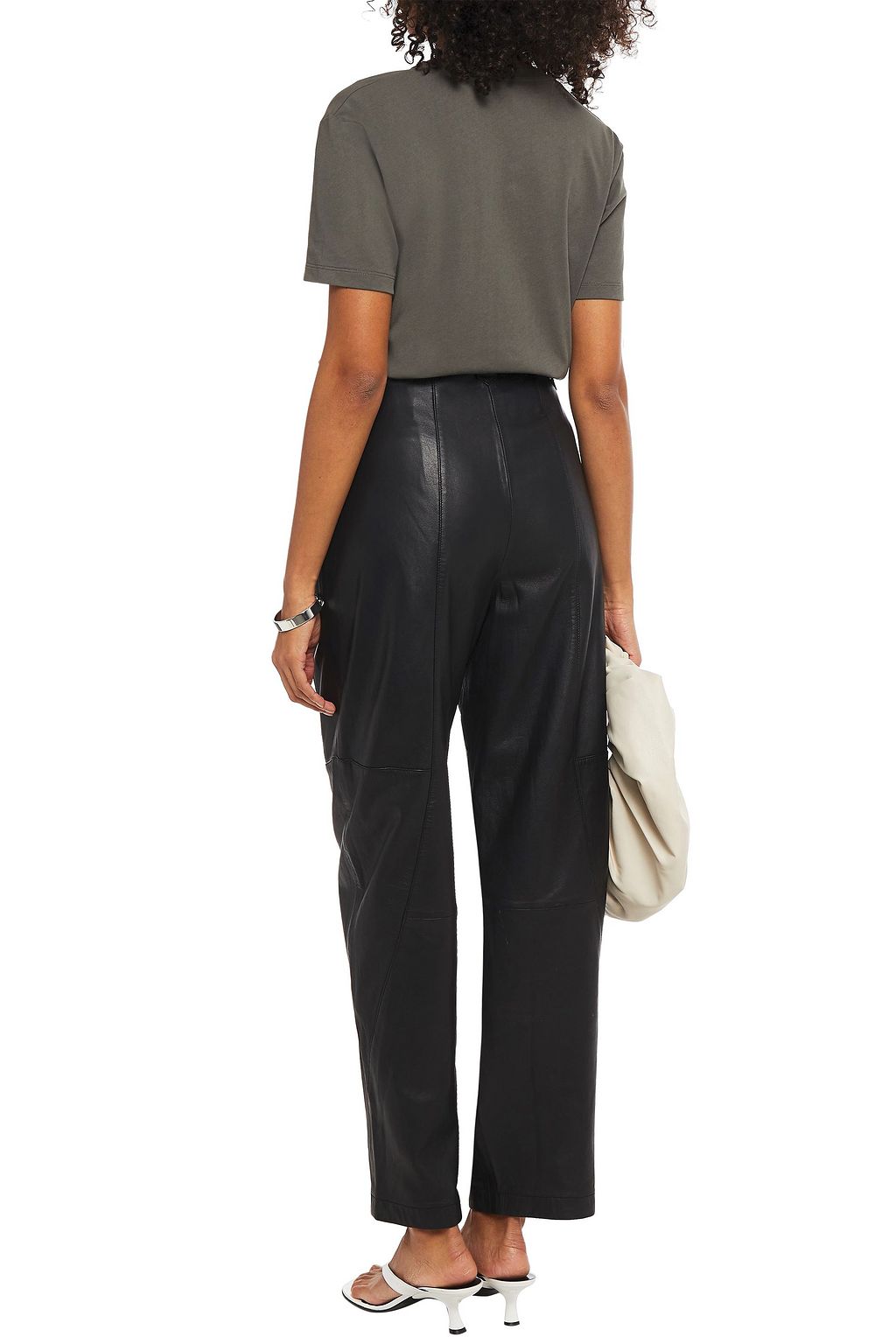 DION LEE Embroidered cotton-jersey T-shirt