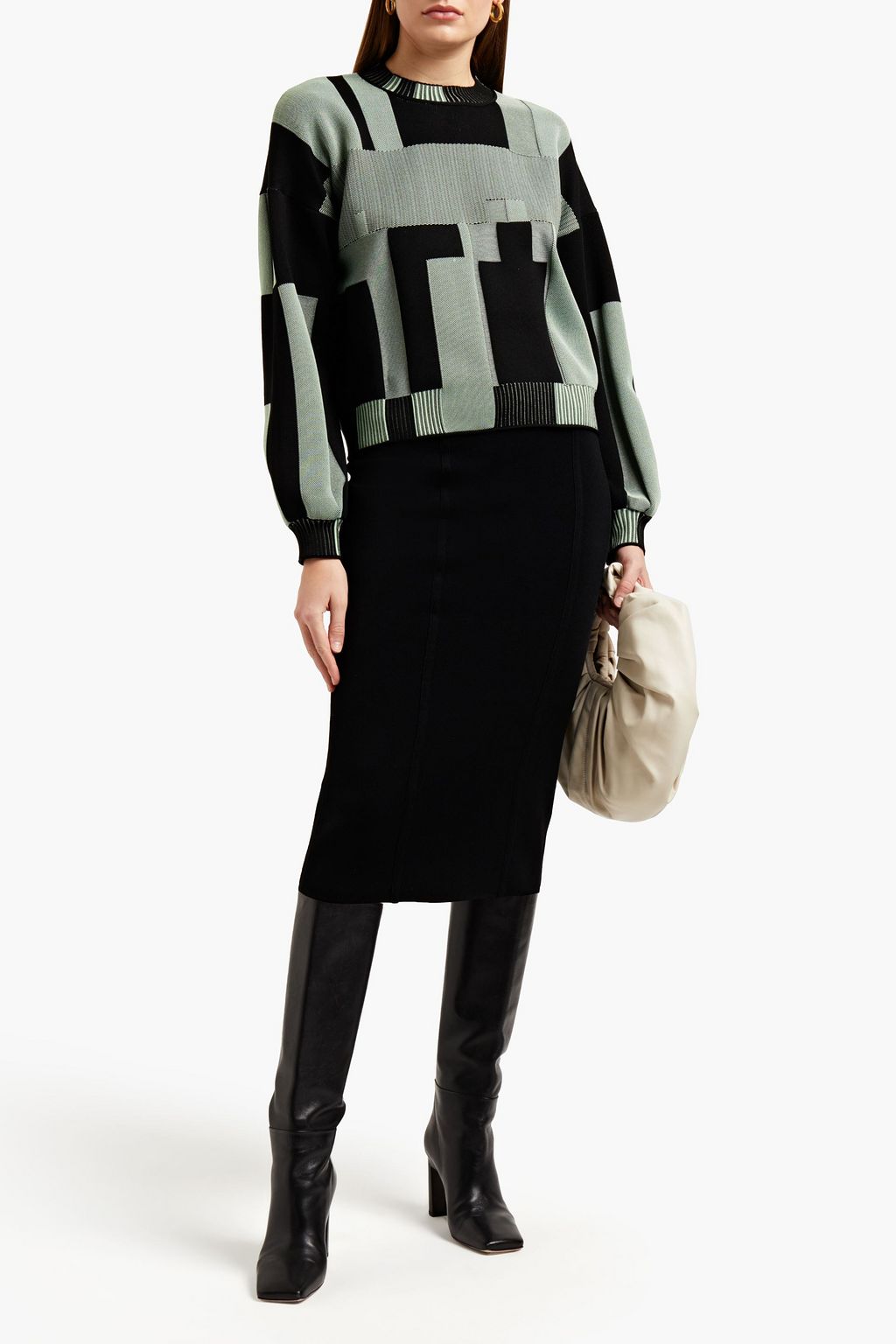 DIANE VON FURSTENBERG Oprah jacquard-knit sweater