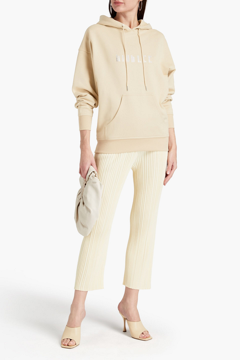 oversized crystal hoodie