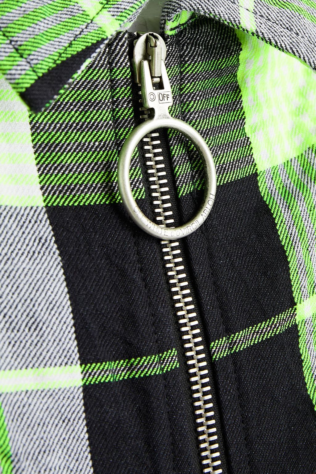 OFF-WHITE™ Printed neon twill shirt