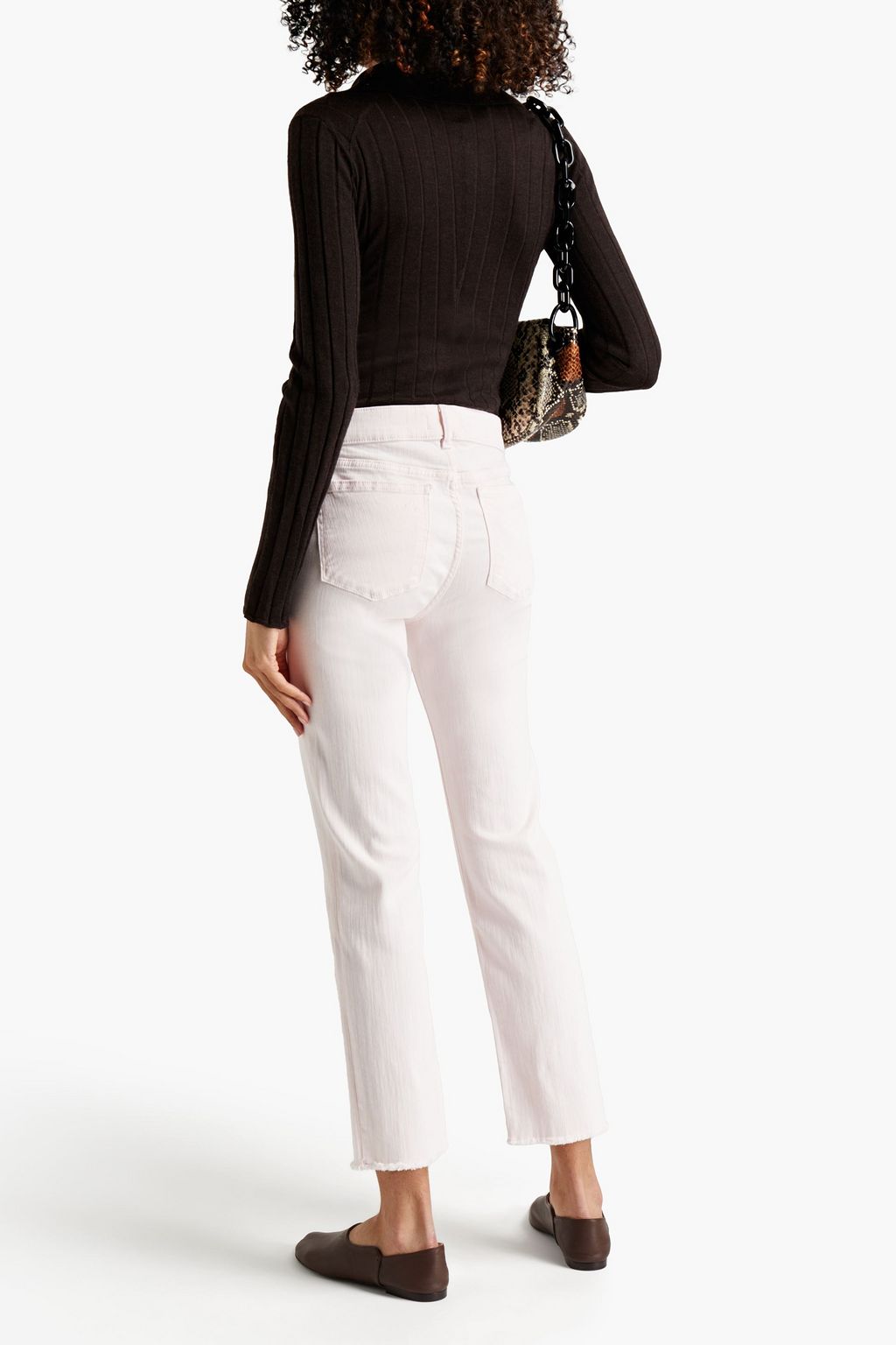 DL1961 Mara cropped high-rise straight-leg jeans